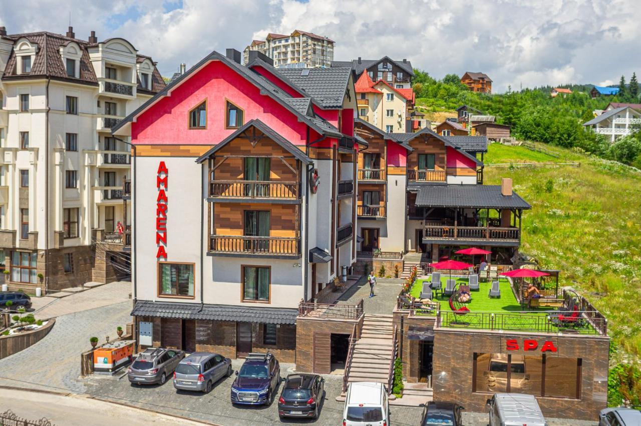 Amarena Spa Hotel - Breakfast Included In The Price Spa Swimming Pool Sauna Hammam Jacuzzi Restaurant Inexpensive And Delicious Food Parking Area Barbecue 400 M To Bukovel Lift 1 Room And Cottages Exterior foto
